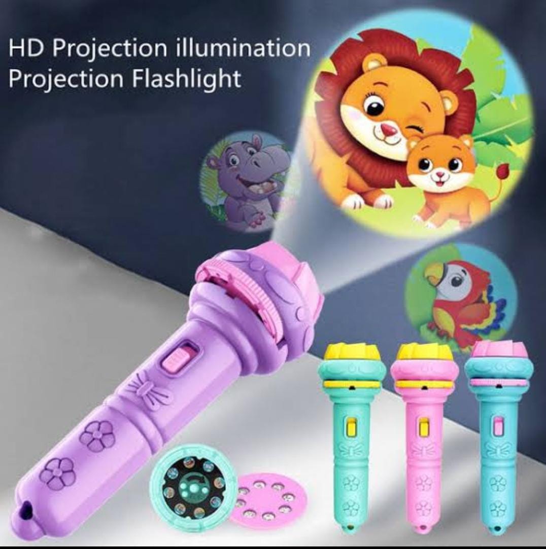Baby Projector Torch 3cards Cartoon Projection Flashlight